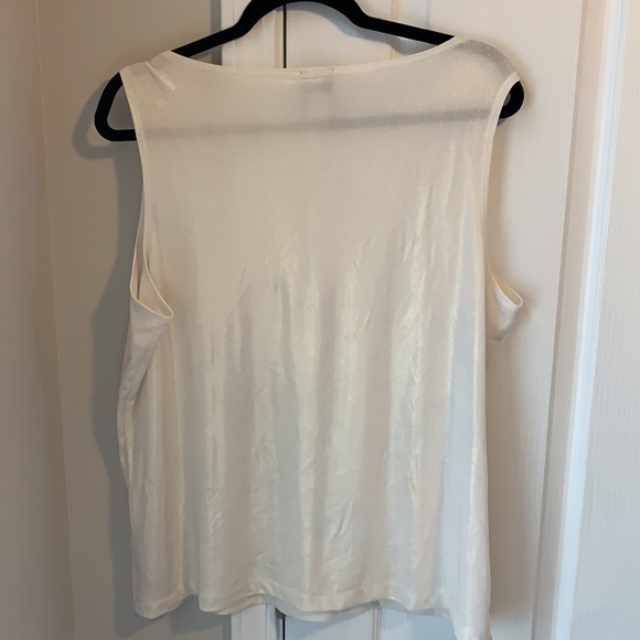 Chicos shimmery goldish sleeveless top size 3 NWT - Picture 5 of 6